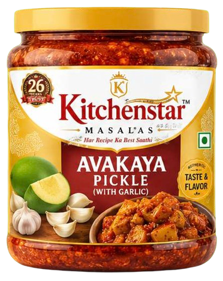Avakaya Pickle with Garlic